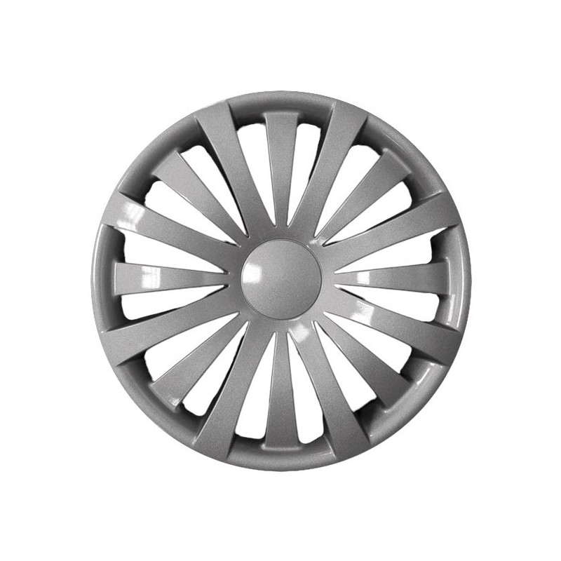 Set 4 Pz Copriruota Auto Colore Silver da 14 FARAD Set 4 Pz Copriruota Auto Colore Silver da 14 FARAD