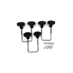 Kit 3 Ferri a U Staffe Fissaggio Portabici Farad Pesio Originali