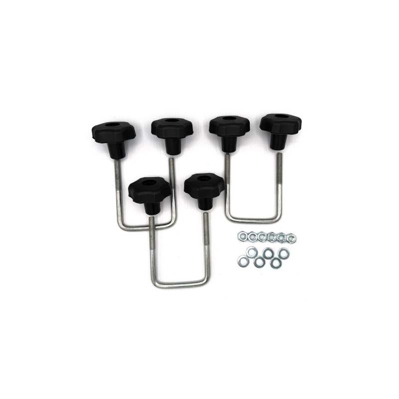 Kit 3 Ferri a U Staffe Fissaggio Portabici Farad Pesio Originali