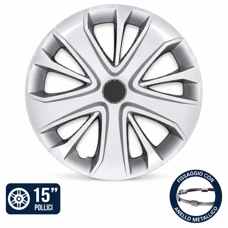 Set 4 Copricerchi 15" per RENAULT CLIO IV dal 2016 al 2019 Set 4 Copricerchi 15" per RENAULT CLIO IV dal 2016 al 2019