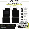 SET 4 PEZZI TAPPETINI AUTO SPECIFICI SU MISURA PER FIAT PANDA DAL 2003 AL 2012