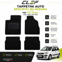 SET 4 PEZZI TAPPETINI AUTO SPECIFICI SU MISURA PER FIAT PANDA DAL 2012