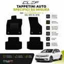 SET 4 PEZZI TAPPETINI AUTO SU MISURA PER VW GOLF VII DAL 2012 AL 2019