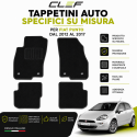 SET 4 PEZZI TAPPETINI AUTO SPECIFICI SU MISURA PER FIAT PUNTO DAL 2012 AL 2017