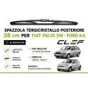 Spazzola Tergicristallo Posteriore 38cm per FIAT PALIO SW FORD KA