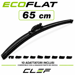 Spazzola Tergicristallo ECOFLAT Universale 65cm 10 Adattatori