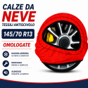 Calze da Neve 145/70 R13 Omologate Auto Tessili Antiscivolo