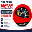 Calze da Neve 155/65 R13 Omologate Auto Tessili Antiscivolo