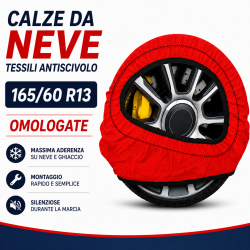 Calze da Neve 165/60 R13 Omologate Auto Tessili Antiscivolo