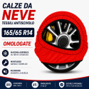Calze da Neve 165/65 R14 Omologate Auto Tessili Antiscivolo