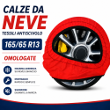 Calze da Neve 165/65 R13 Omologate Auto Tessili Antiscivolo