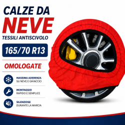 Calze da Neve 165/70 R13 Omologate Auto Tessili Antiscivolo