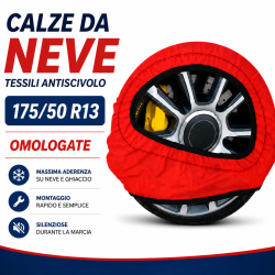 Calze da Neve 175/50 R13 Omologate Auto Tessili Antiscivolo