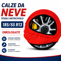 Calze da Neve 185/55 R13 Omologate Auto Tessili Antiscivolo