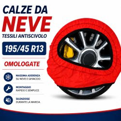 Calze da Neve 195/45 R13 Omologate Auto Tessili Antiscivolo