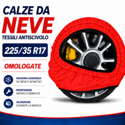 Calze da Neve 225/35 R17 Omologate Auto Tessili Antiscivolo