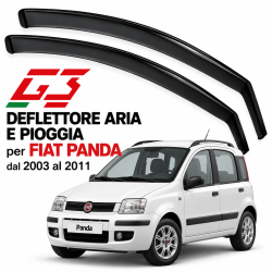 Deflettori aria G3 per Fiat Panda 5P dal 2003 al 2011