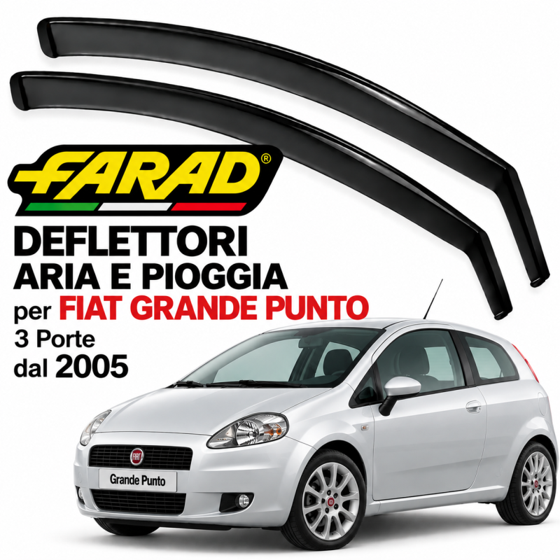 Deflettore Aria e Pioggia Fiat Grande Punto 3 Porte Dal 2005 FARAD 1