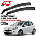 Deflettore Aria e Pioggia G3 Fiat Punto Evo 5 Porte Dal 2009