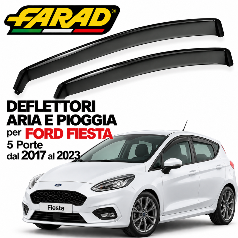 Deflettore Aria e Pioggia Ford Fiesta 5 Porte Dal 2017 al 2023 Farad 1