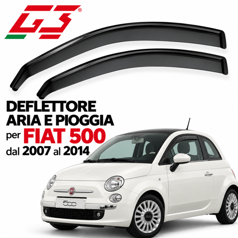 Deflettore Aria e Pioggia G3 Fiat 500 Dal 2007 Al 2014 1