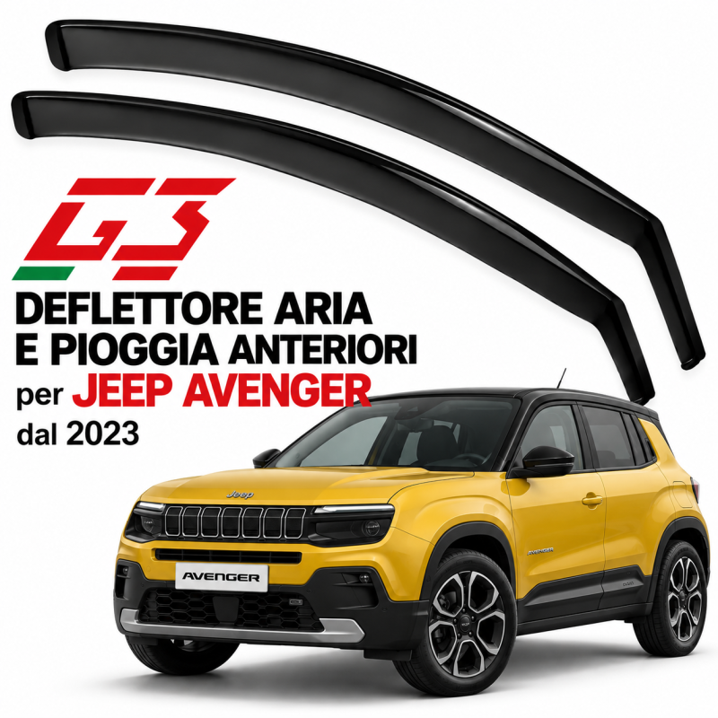 Deflettori Aria Pioggia G3 per Jeep Avenger dal 2023 1