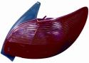 Fanale Posteriore Rosso Destro Peugeot 206 Dal 1998 Al 2003