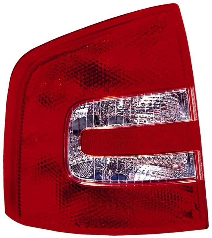 Fanale Posteriore Bianco-rosso Sinistro Skoda Octavia Dal 2005 Al 2009