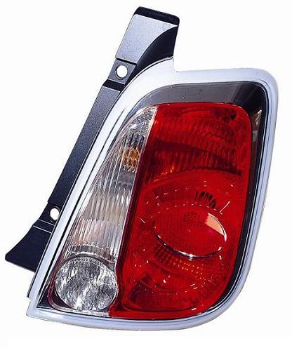 Fanale Posteriore Bianco-rosso Sinistro Fiat 500 Dal 2007 Al 2015