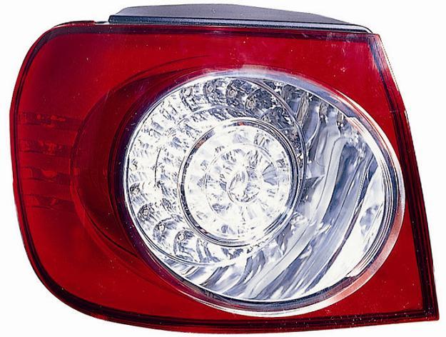 Fanale Posteriore Esterno Bianco-rosso A Led Sinistro Volkswagen Golf V Plus Dal 2005 Al 2009